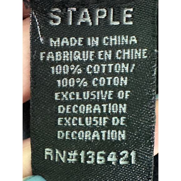 Staple World Reknown Pigeon Brand Black Short Sleeves Polo Shirt size large - Picture 4 of 9